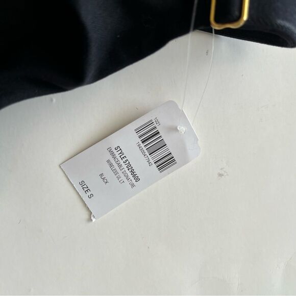 Soma Embraceable Signature Unlined Wireless Lace Trim Bra Bralette Black Small - Picture 6 of 7